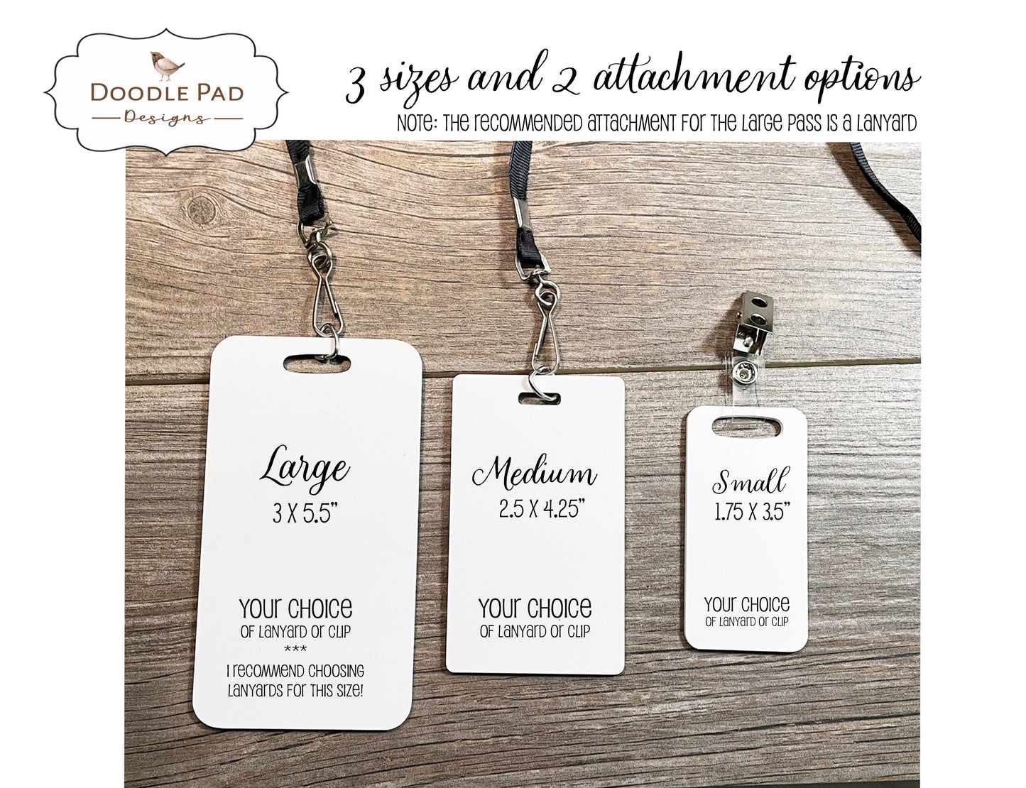 Custom Logo Hall Passes - Upload your School Logo
