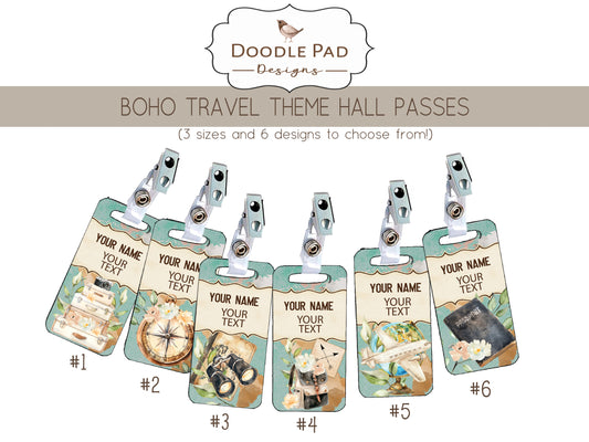 Personalized Cactus Hall Passes