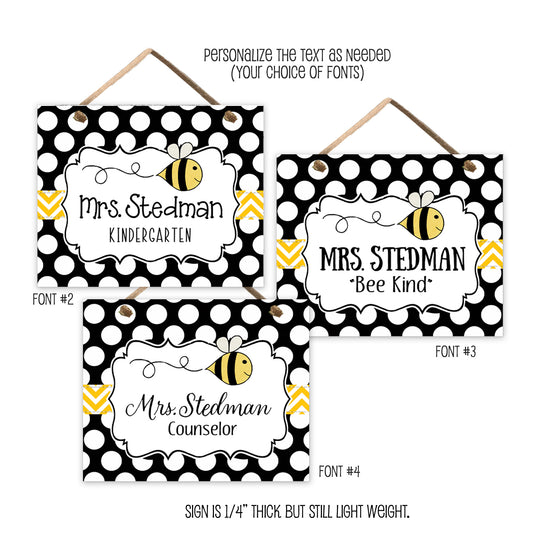 Busy Bee Classroom Door Sign