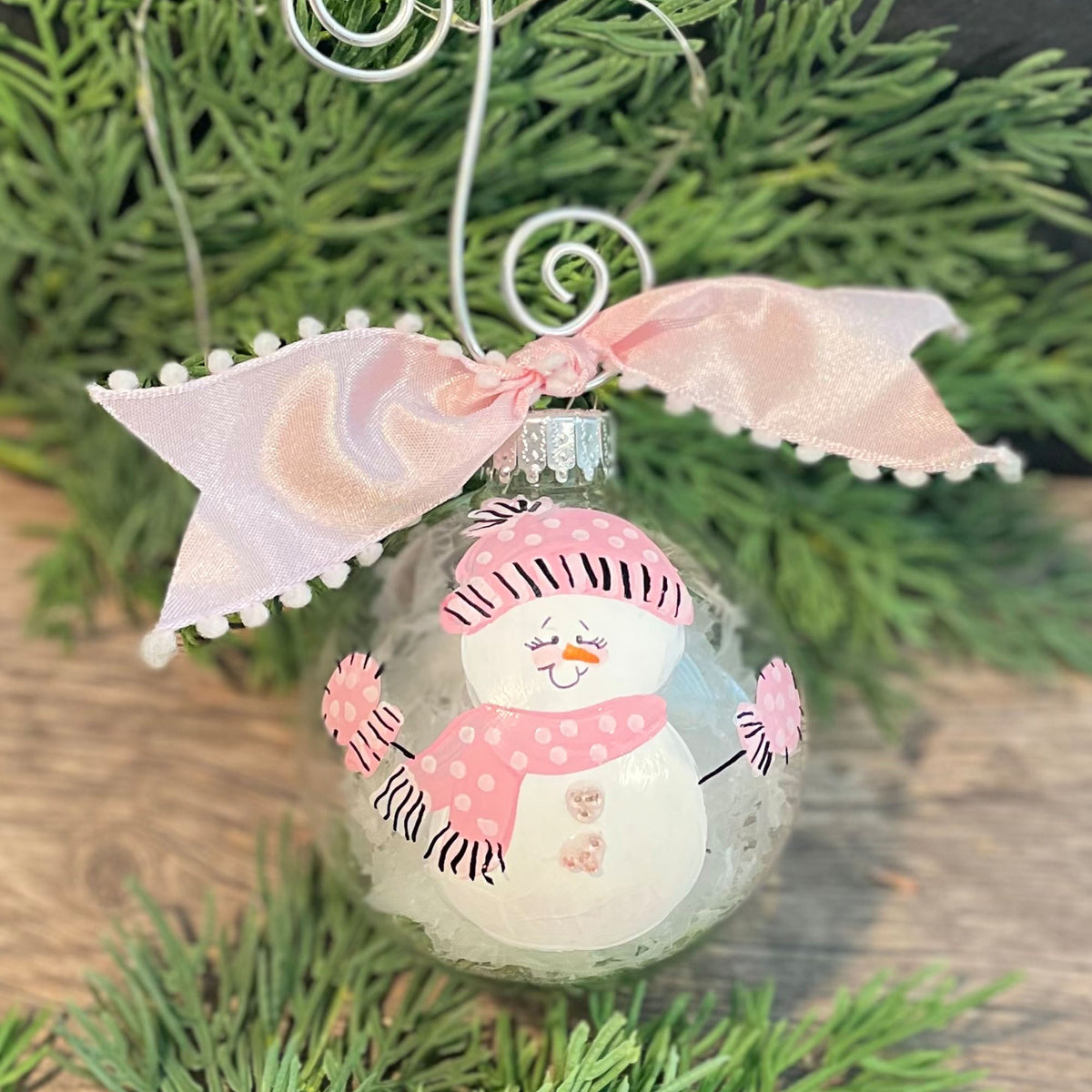 Personalized Baby Girl's First Christmas Ornament