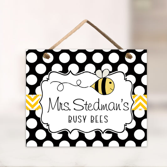 Busy Bee Classroom Door Sign