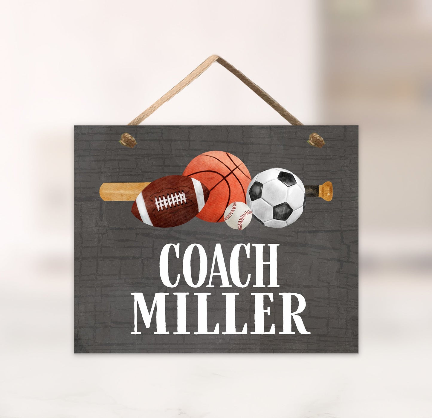 Gym Coach Classroom Door Sign