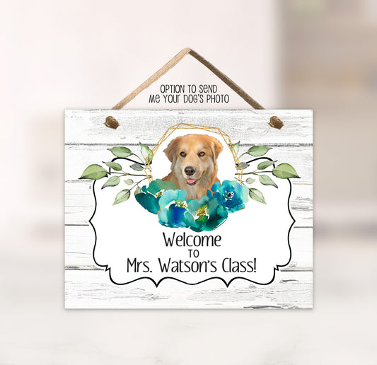 Custom Dog Classroom Door Sign