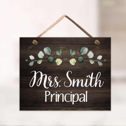 Personalized Farmhouse Classroom Door Sign