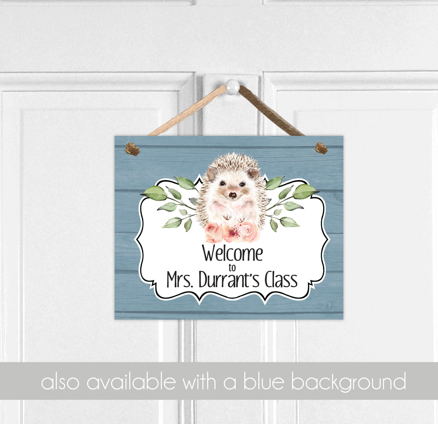 Hedgehog Classroom Door Sign