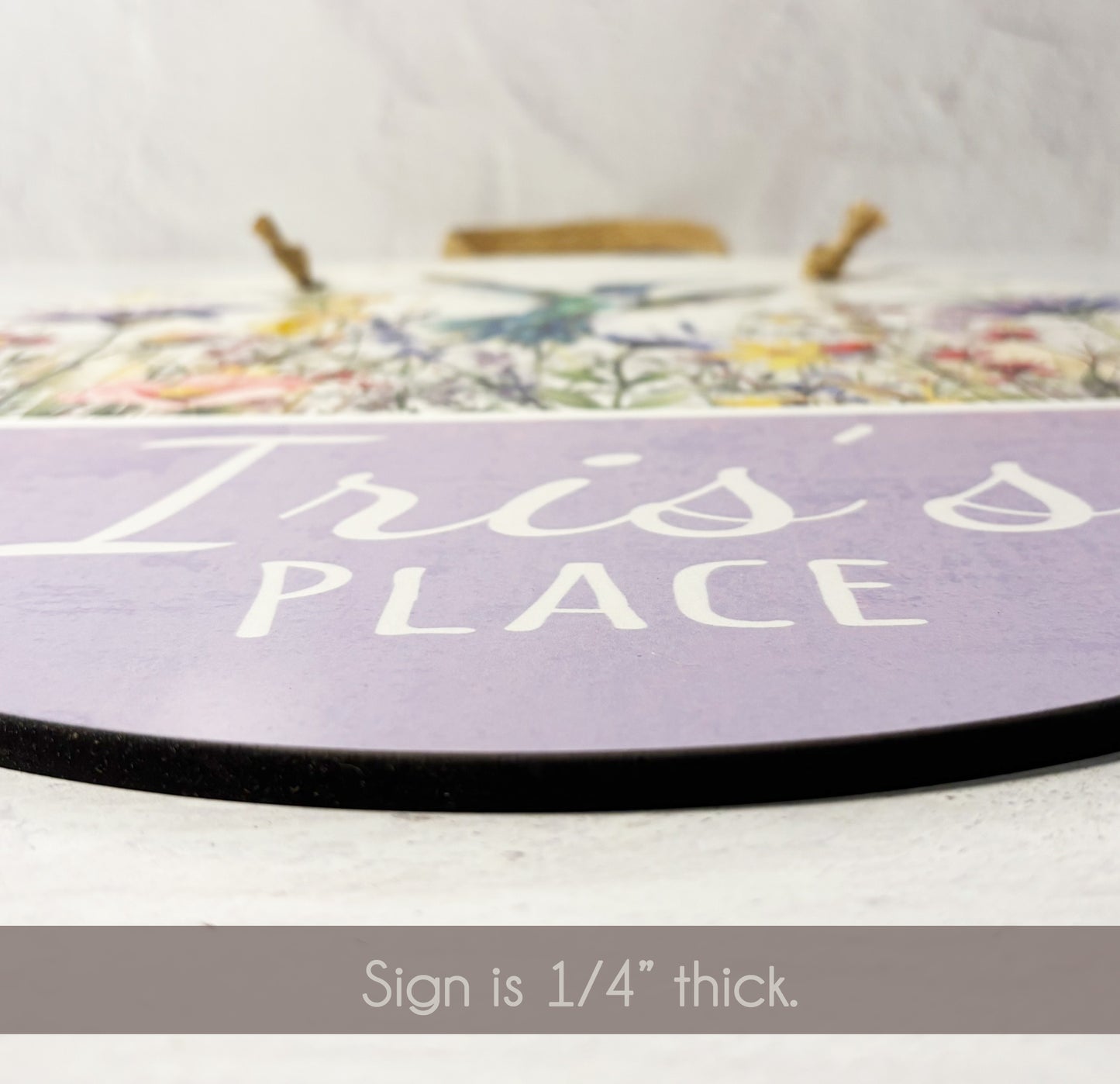 Personalized Hummingbird Door Sign - Assisted Living Room Sign