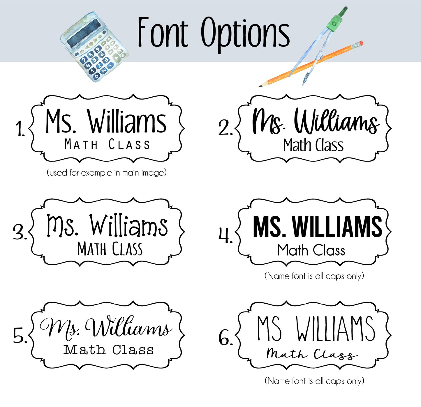 Personalized Math Teacher Classroom Door Sign