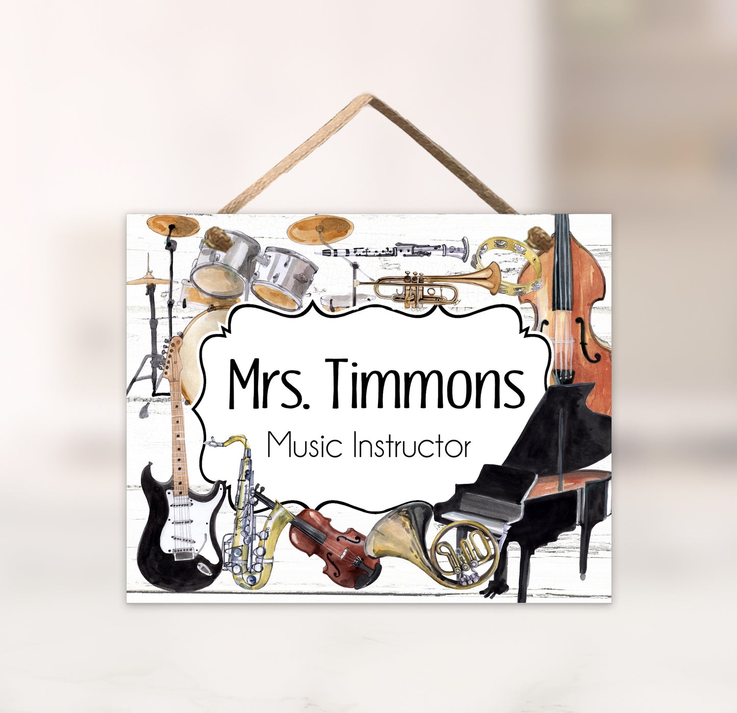 Music Teacher Door Sign