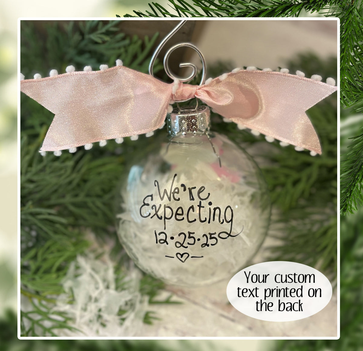 Personalized Pregnancy Ornament