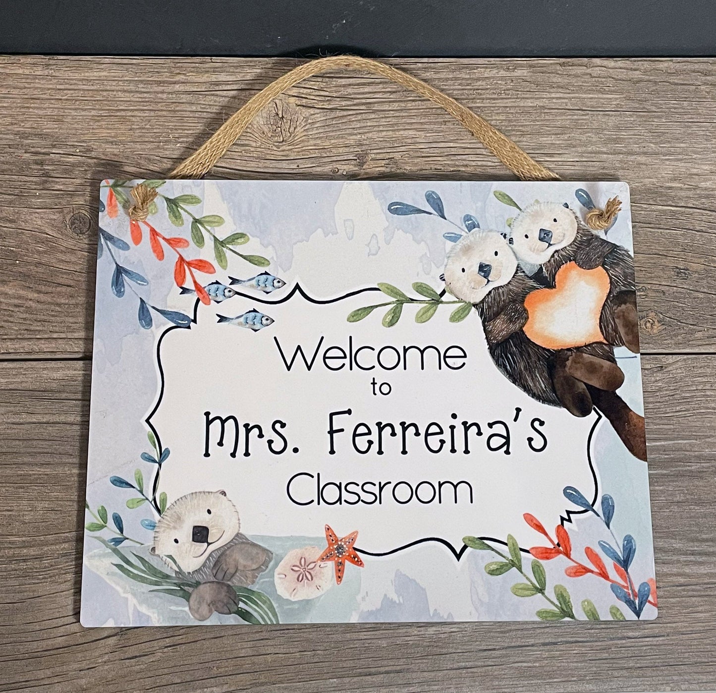 Sea Otters Classroom Door Sign