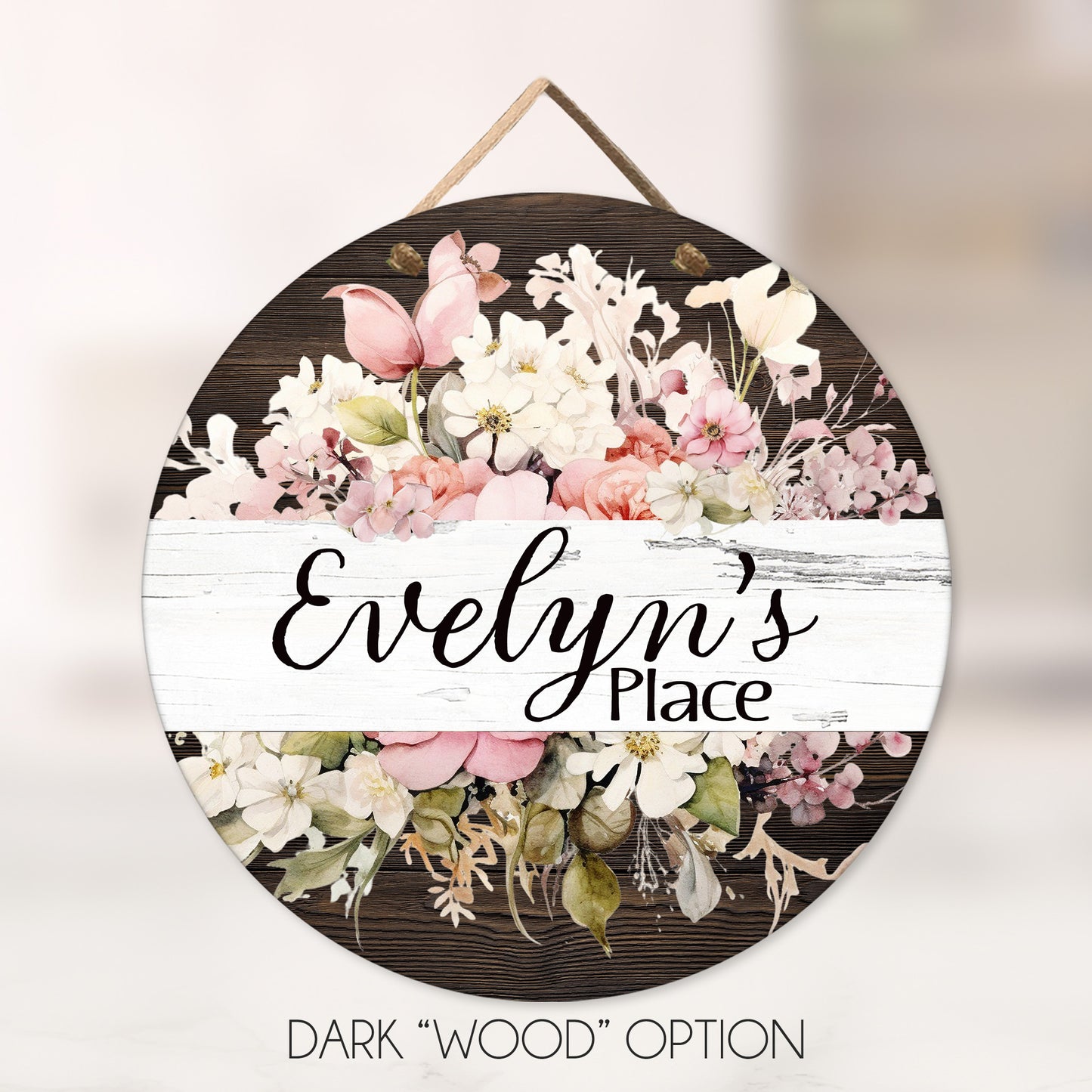 Personalized Wildflower Door Sign - Assisted Living Room Sign